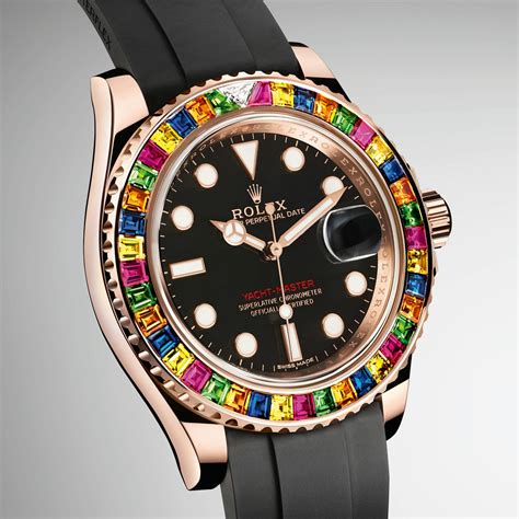 rainbow diamond Rolex yacht master